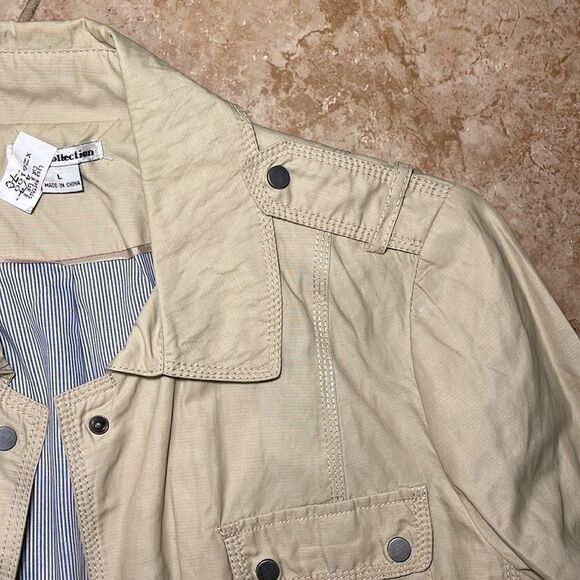 Cream Safari style jacket - Picture 4 of 6